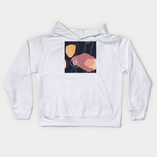 Abstract Shapes Rose Ashes Kids Hoodie